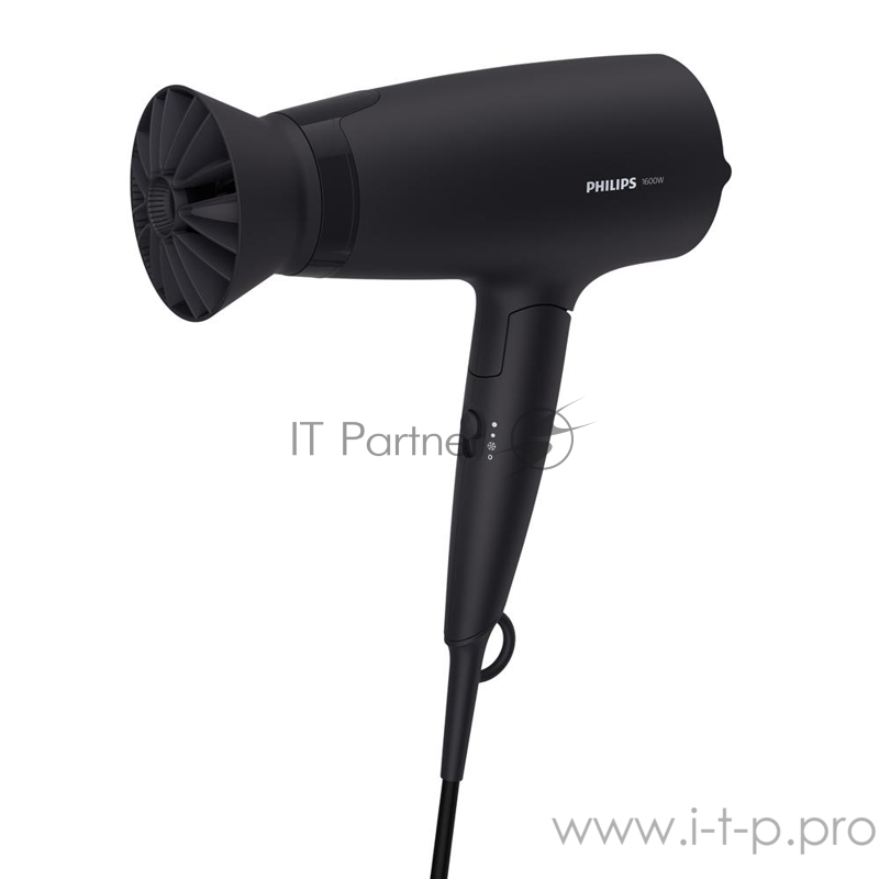 Фен Philips Фен Philips/ 1600 Вт, 3 режима, ThermoProtect, концентратор, шнур 1,8 м. Цвет: черный.