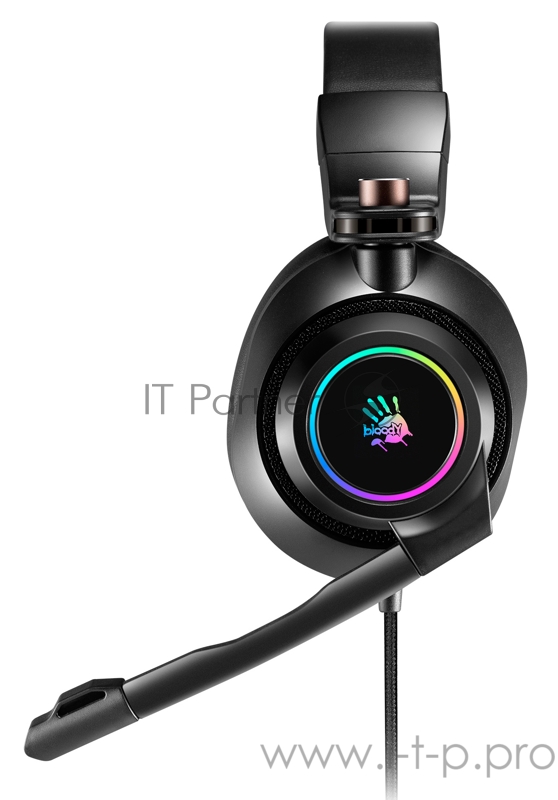 Наушники с микрофоном A4 Bloody G580 черный 2м мониторные USB оголовье (G580 USB /BLACK)