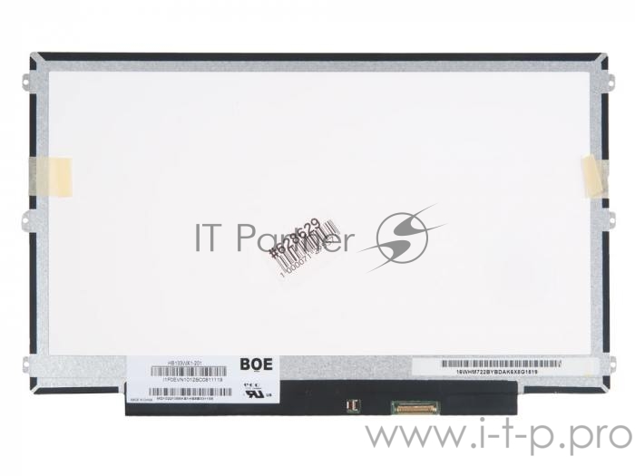 Матрица 13.3 Matte HB133WX1-201, WXGA HD 1366x768, 30L DisplayPort, cветодиодная (LED), уши В/Н