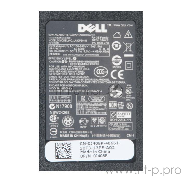Блок питания для Dell 19V, 4.62A, 4.5x3.0, Slim