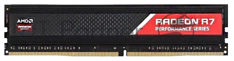 Модуль памяти 32GB AMD Radeon™ DDR4 2666 DIMM R7 Performance Series Black Gaming Memory R7S432G2606U2S Non-ECC, CL16, 1.2V, Heat Shield, RTL