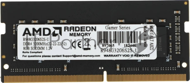 Модуль памяти R948G3206S2S-UO DDR4 8GB 3200Mhz So-DIMM 1.2V Bulk/Tray