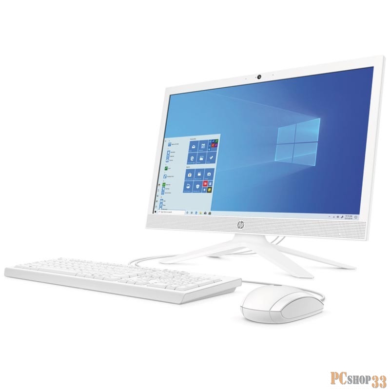 Моноблок HP 21-b0023ur <2S7N8EA> Pentium J5040 (2.0)/4Gb/256Gb SSD/20.7 (1920x1080) AG/Int:Intel UHD/KB+mouse/noODD/Win10 Snow White