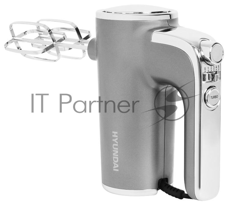 Миксер ручной Hyundai HYM-H5691 600Вт серебристый