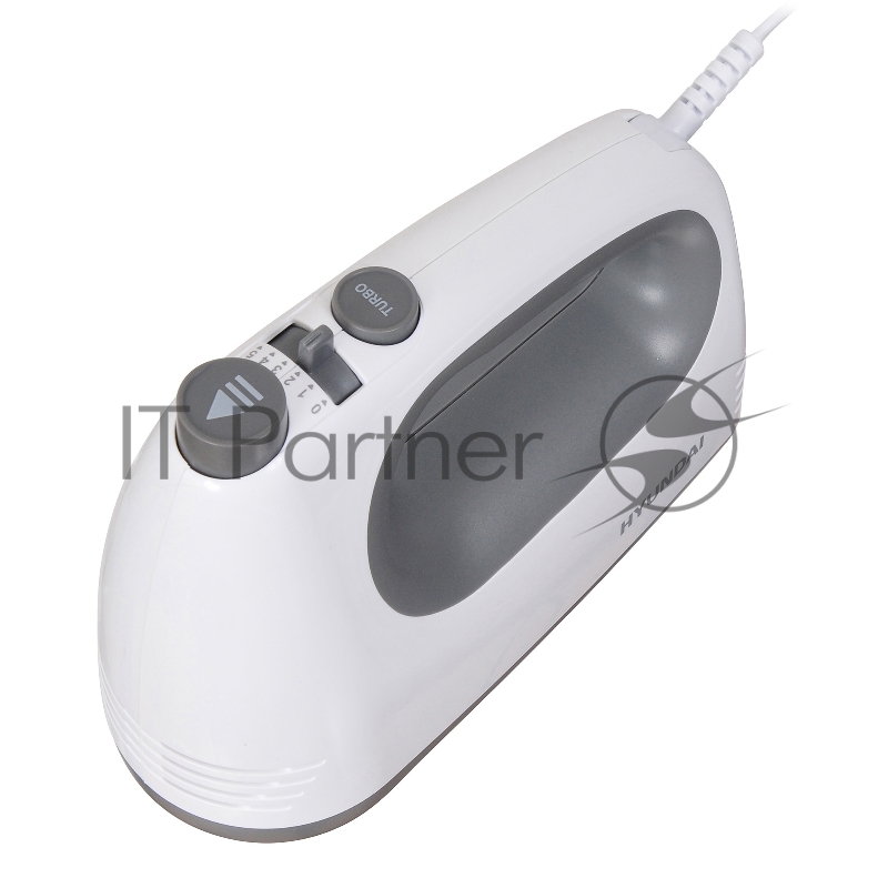 Миксер ручной Hyundai HYM-H4501 500Вт белый/серый