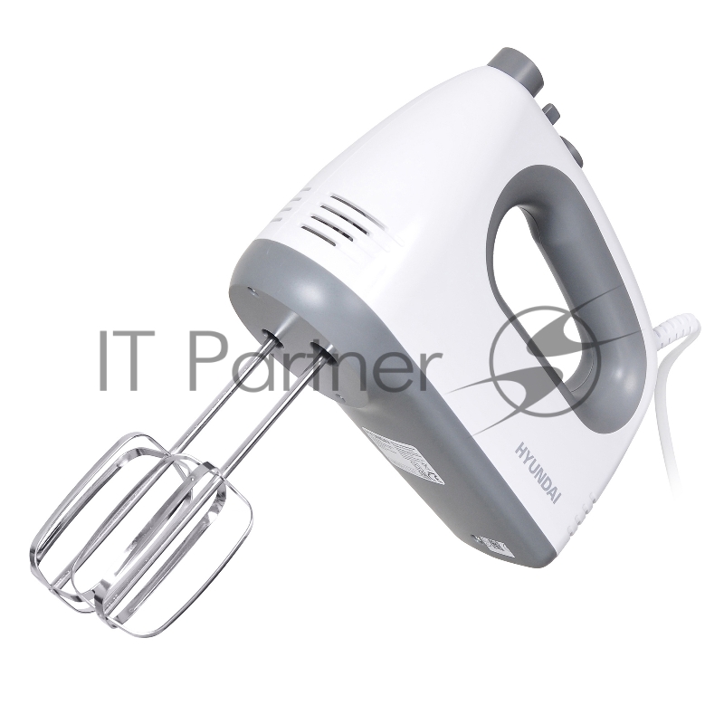 Миксер ручной Hyundai HYM-H4501 500Вт белый/серый