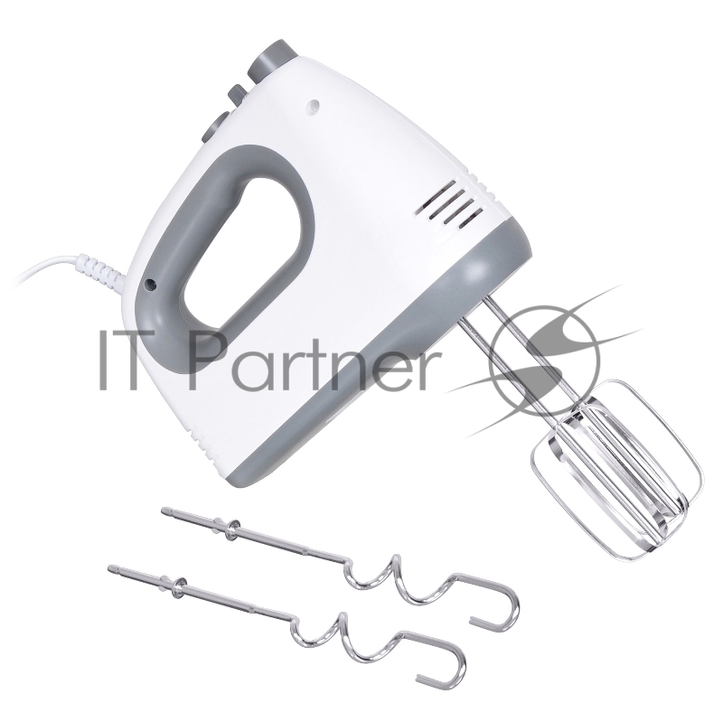 Миксер ручной Hyundai HYM-H4501 500Вт белый/серый