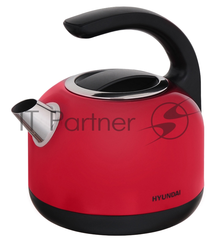 Чайник электрический Hyundai HYK-S4503 1.7л. 2200Вт красный/черный (корпус: нержавеющая сталь/пластик)