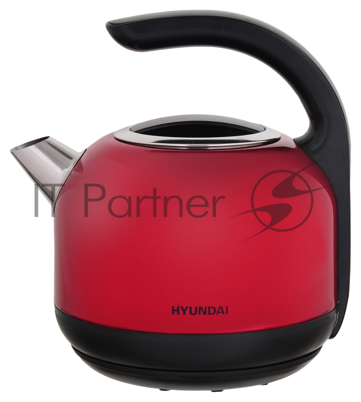 Чайник электрический Hyundai HYK-S4503 1.7л. 2200Вт красный/черный (корпус: нержавеющая сталь/пластик)