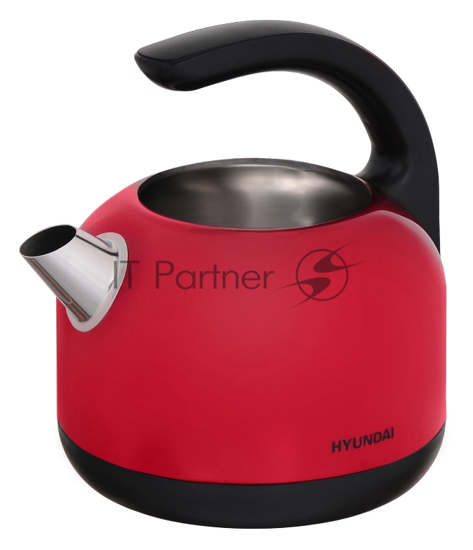 Чайник электрический Hyundai HYK-S4503 1.7л. 2200Вт красный/черный (корпус: нержавеющая сталь/пластик)