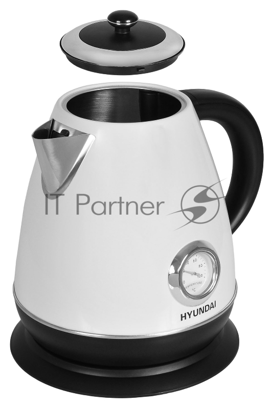 Чайник электрический Hyundai HYK-S4502 1.7л. 2200Вт жемчужный/черный (корпус: нержавеющая сталь/пластик)