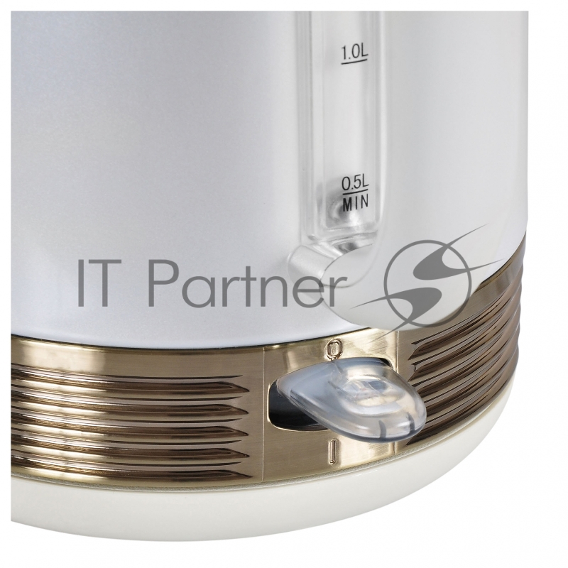 Чайник электрический Hyundai HYK-S4500 1.7л. 2200Вт жемчужный/золотистый (корпус: нержавеющая сталь/пластик)