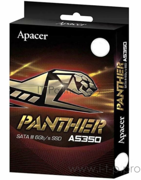 Накопитель 2.5 128GB Apacer AS350 Panther Client SSD AP128GAS350-1 SATA 6Gb/s, 560/540, IOPS 65/82K, MTBF 1.5M, 3D TLC, 32MB, 75TBW, 0,54DWPD, RTL