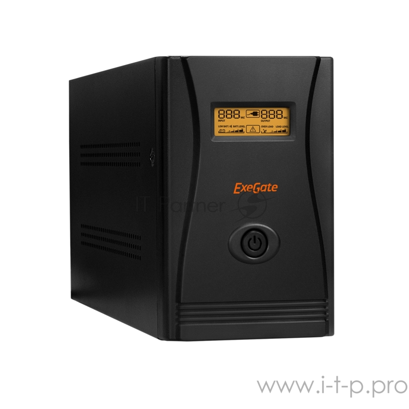 ИБП ExeGate EP285484RUS SpecialPro Smart LLB-1000.LCD.AVR.C13.RJ.USB <1000VA/650W, LCD, AVR, 6*IEC-C13, RJ45/11, USB, black>