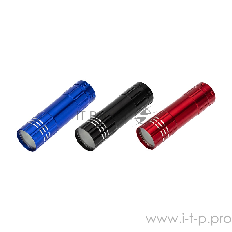 Фонарь универсальный повседневный СОВ 1.5 Вт, заливающий свет, алюминий, 3 х ААА