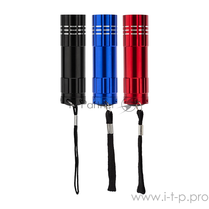 Фонарь универсальный повседневный СОВ 1.5 Вт, заливающий свет, алюминий, 3 х ААА