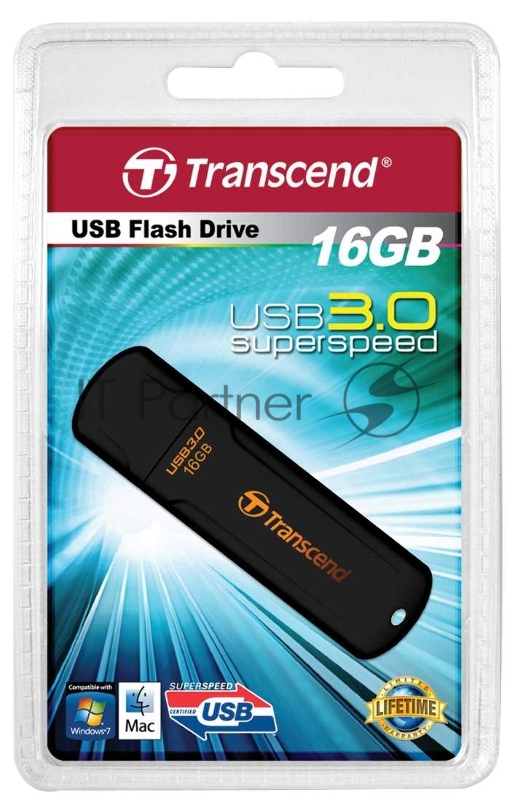 Накопитель USB flash 16ГБ Transcend JetFlash 700 TS16GJF700 (USB3.0)