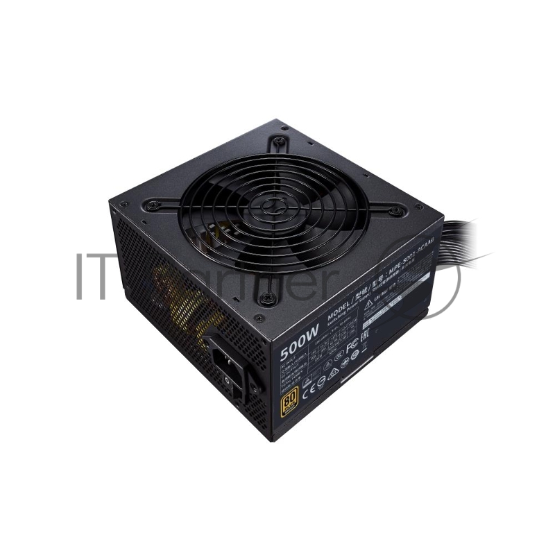 Блок питания Cooler Master MWE Bronze, 500W, ATX, 120mm, 6xSATA, 2xPCI-E(6+2), APFC, 80+ Bronze MPE-5001-ACAAB-EU