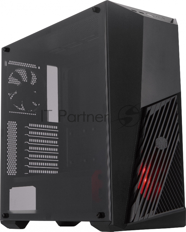 Корпус без БП Cooler Master MasterBox K501L, 1xUSB3.0, 1xUSB2.0, 1x120 Fan, 1x120 Red Led Fan, w/o PSU, Black, ATX