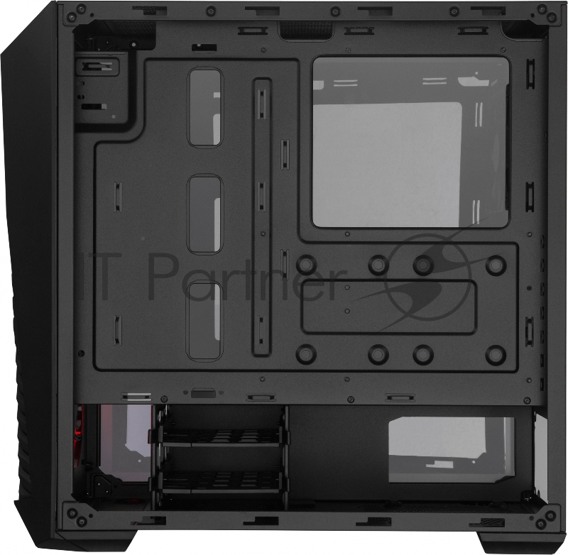 Корпус без БП Cooler Master MasterBox K501L, 1xUSB3.0, 1xUSB2.0, 1x120 Fan, 1x120 Red Led Fan, w/o PSU, Black, ATX