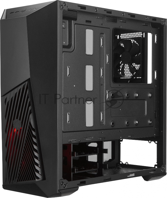 Корпус без БП Cooler Master MasterBox K501L, 1xUSB3.0, 1xUSB2.0, 1x120 Fan, 1x120 Red Led Fan, w/o PSU, Black, ATX
