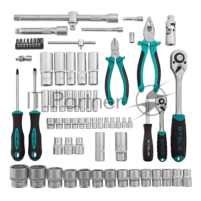 Набор инструментов STELS 14108 1/2 1/4 CrV пластиковый кейс 69 предм.