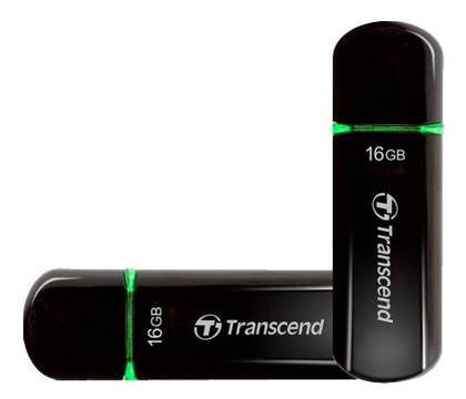 Накопитель USB flash 16ГБ Transcend JetFlash 600 TS16GJF600, зелёный (USB2.0)