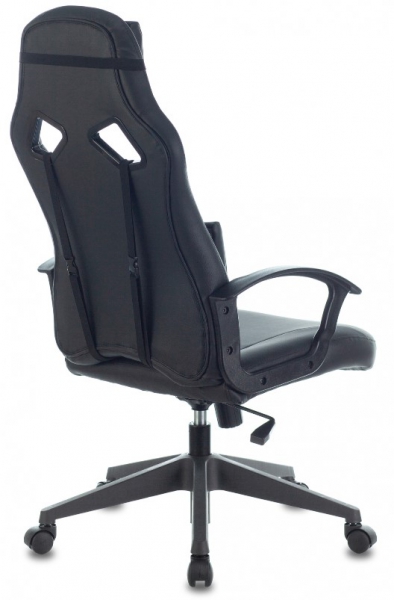 Кресло игровое Бюрократ Zombie DRIVER черный/белый искусственная кожа с подголов. крестовина пластик