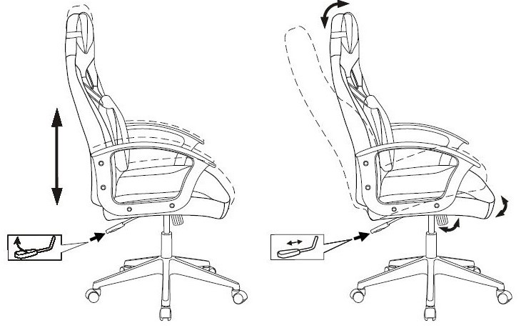 Кресло игровое Бюрократ Zombie DRIVER черный/белый искусственная кожа с подголов. крестовина пластик