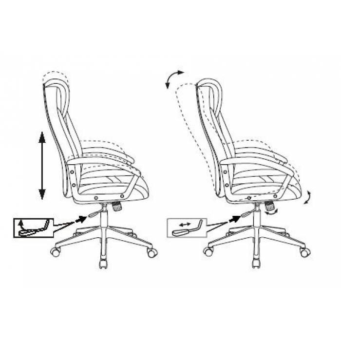 Кресло игровое Zombie VIKING-8 черный/оранжевый искусственная кожа крестовина пластик