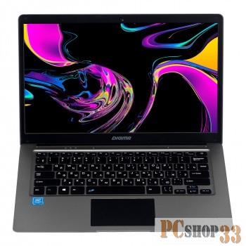 Ноутбук Digma EVE 14 C411 Celeron N3350/4Gb/SSD128Gb/Intel HD Graphics 500/14.1/IPS/FHD (1920x1080)/Windows 10 Home Single Language 64/dk.grey/WiFi/BT/Cam/5000mAh