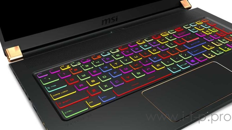 Ноутбук MSI GS75 Stealth 10SE-1021XRU Core i7 10750H/16Gb/SSD512Gb/NVIDIA GeForce RTX 2060 6Gb/17.3/IPS/FHD (1920x1080)/Free DOS/black/WiFi/BT/Cam