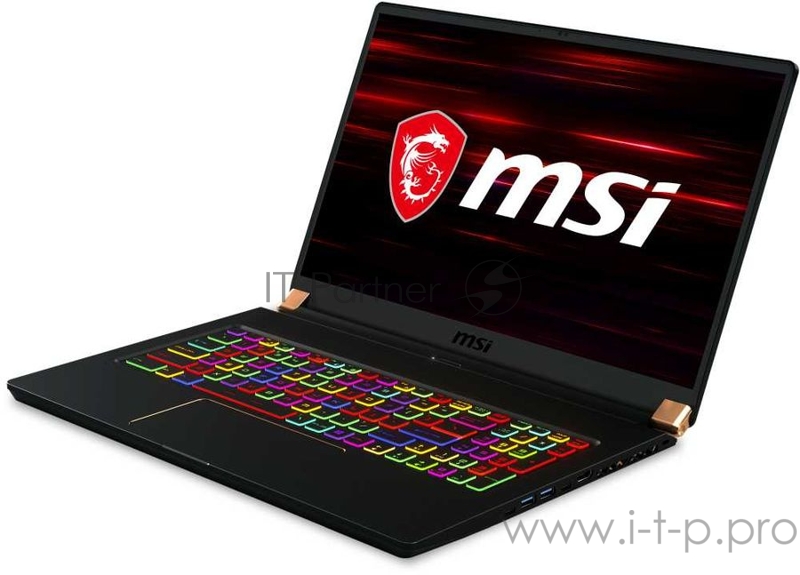 Ноутбук MSI GS75 Stealth 10SE-1021XRU Core i7 10750H/16Gb/SSD512Gb/NVIDIA GeForce RTX 2060 6Gb/17.3/IPS/FHD (1920x1080)/Free DOS/black/WiFi/BT/Cam