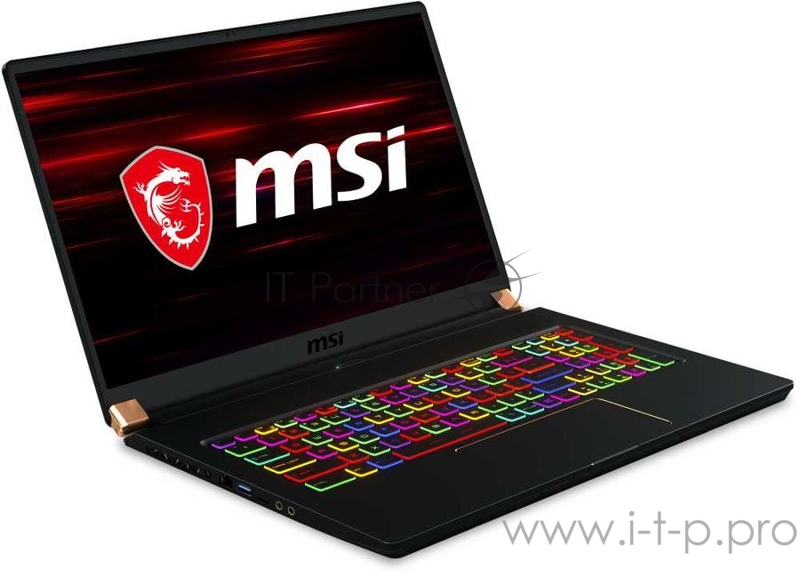 Ноутбук MSI GS75 Stealth 10SE-1021XRU Core i7 10750H/16Gb/SSD512Gb/NVIDIA GeForce RTX 2060 6Gb/17.3/IPS/FHD (1920x1080)/Free DOS/black/WiFi/BT/Cam