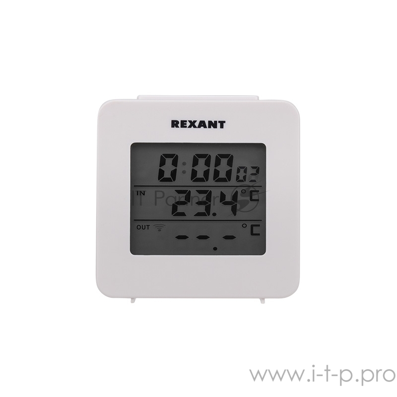 Электронный термометр с часами и беспроводным выносным датчиком