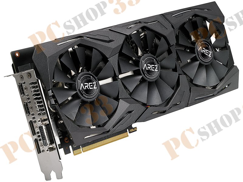 Видеокарта ASUS Radeon RX 580 8ГБ AREZ-STRIX-RX580-O8G-GAMING (Radeon RX 580, DDR5, DVI, 2xHDMI, 2xDP) (PCI-E)