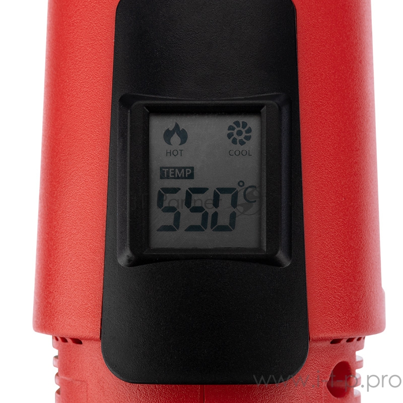 Фен строительный REXANT, 230 В/1600 Вт MASTER с терморегулятором и ЖК-дисплеем