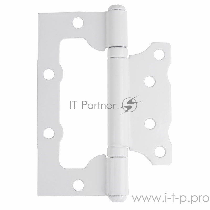 Петля накладная универсальная 100 белая ЧЕТЫРЕ СЕЗОНА