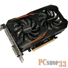 Видеокарта GIGABYTE GeForce GTX 1050 OC 3G 3ГБ GV-N1050OC-3GD (GeForce GTX 1050, DDR5, DVI, HDMI, DP) (PCI-E)