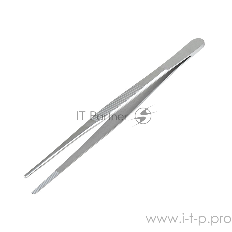 Пинцет прямой, рифленый 155 мм ПРОФИ