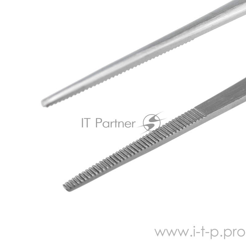 Пинцет прямой рифленый 250 мм ПРОФИ