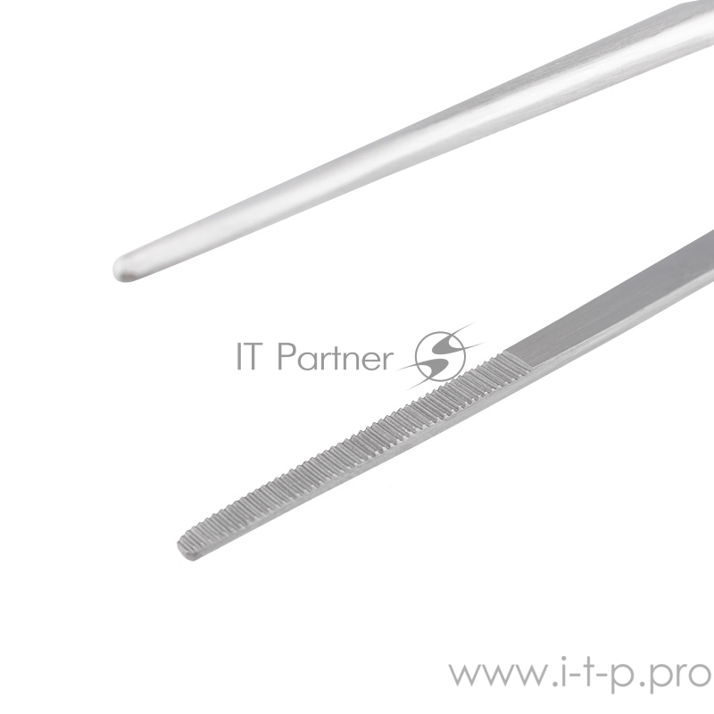 Пинцет прямой рифленый 200 мм ПРОФИ