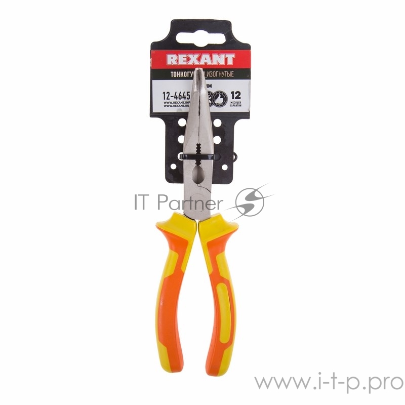 Тонкогубцы изогнутые «Электрика» 200 мм REXANT