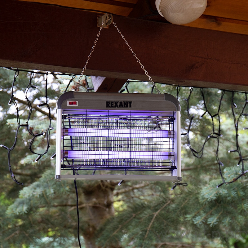 Антимоскитная лампа 2х10Вт, 220В (R80) REXANT