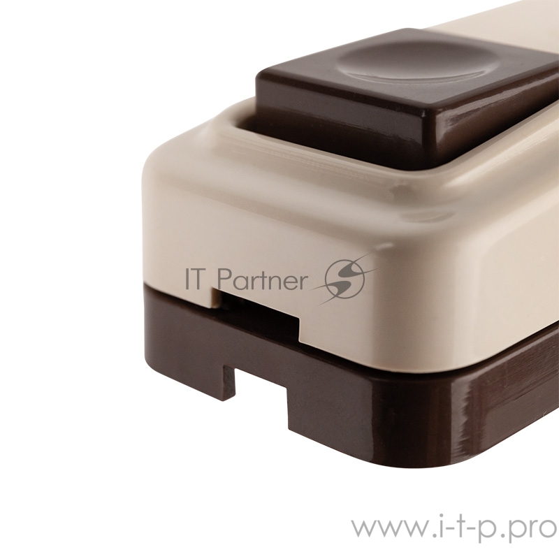 Кнопка для проводного звонка, пластик, 220 В