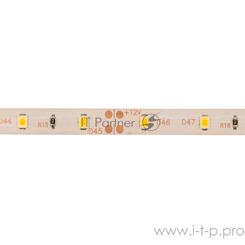 LED лента силикон, 8 мм, IP65, SMD 2835, 60 LED/m, 12 V, цвет свечения теплый белый