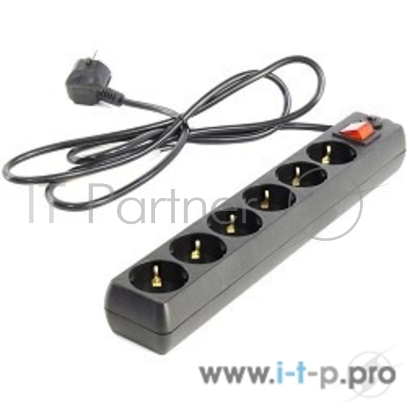 Сетевой фильтр 5bites SP6-B-10 Сетевой фильтр 5bites SP6-B-10 6S / 3*0.75MM2 / 1M / BLACK