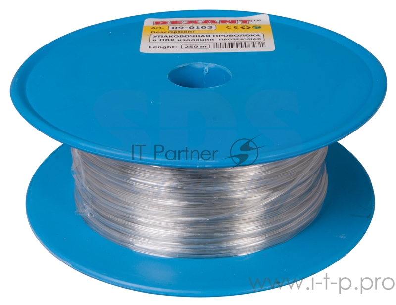 Проволока упаковочная в ПВХ REXANT, прозрачная, бухта 250 м