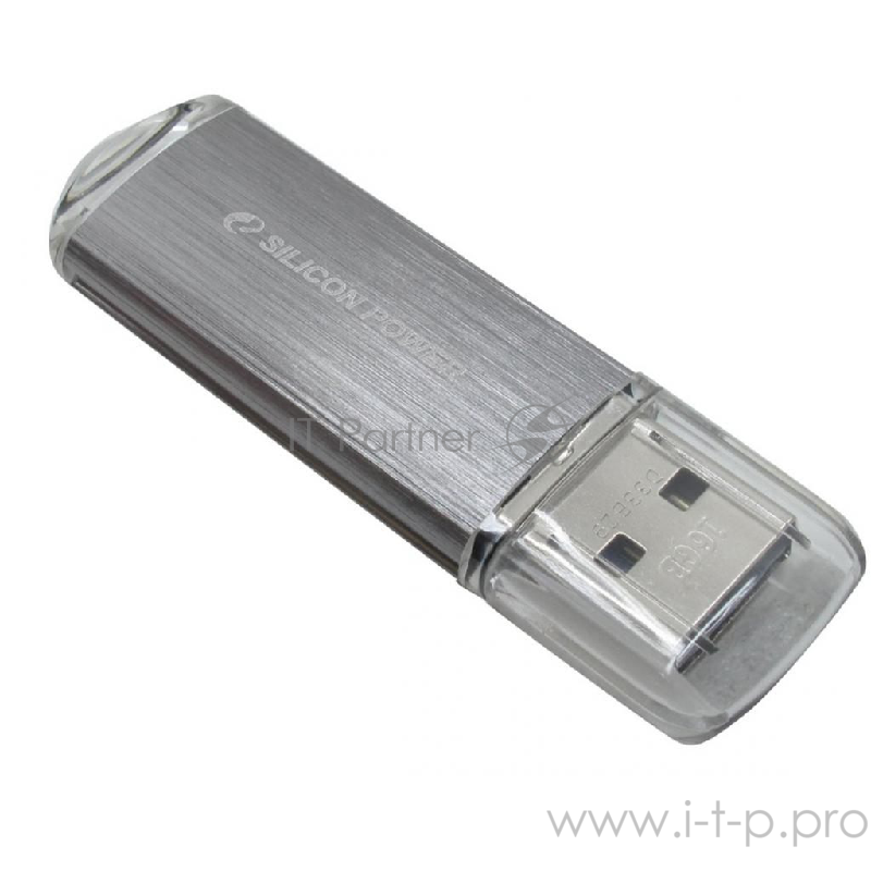 Накопитель USB flash 16ГБ Silicon Power ULTIMA II SP016GBUF2M01V1S, серебр. (USB2.0)
