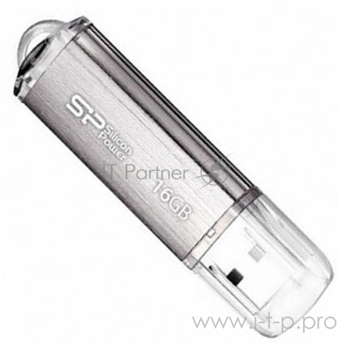 Накопитель USB flash 16ГБ Silicon Power ULTIMA II SP016GBUF2M01V1S, серебр. (USB2.0)
